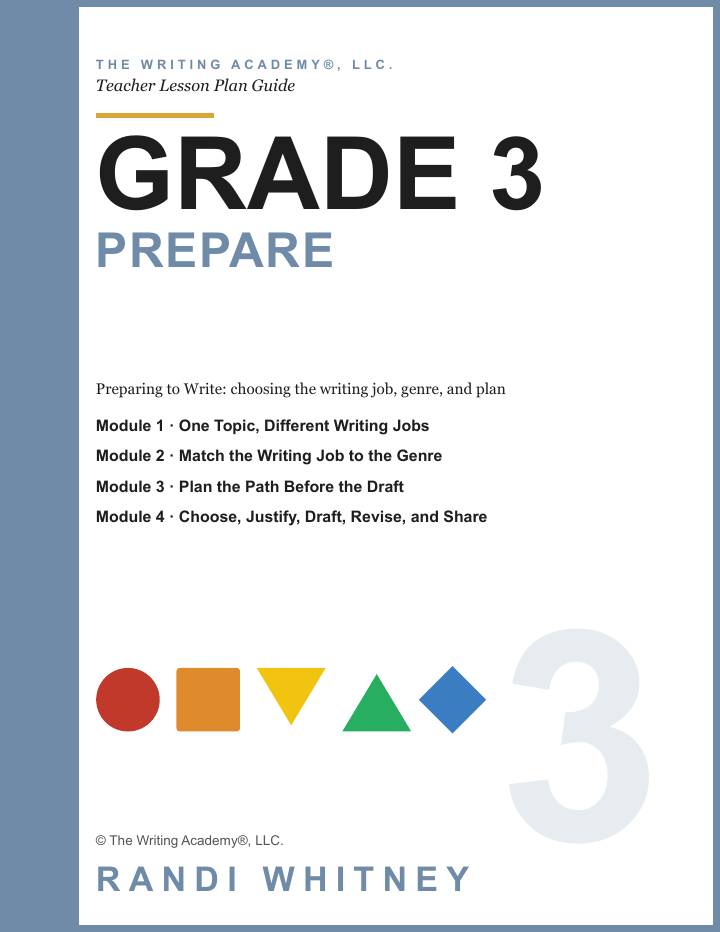 First page of Grade 3 Teacher Lesson Plans