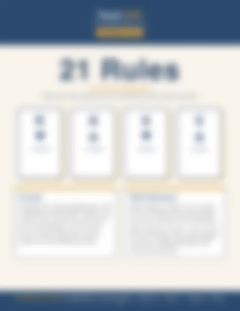 Blurred preview of inside pages from 21 Rules. Select to enlarge.