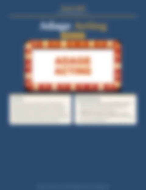 Blurred preview of inside pages from Adage Acting. Select to enlarge.