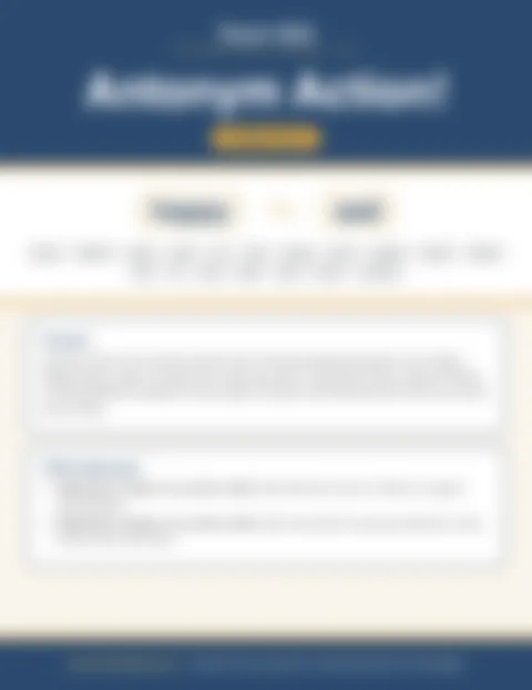 Blurred preview of inside pages from Antonym Action!. Select to enlarge.