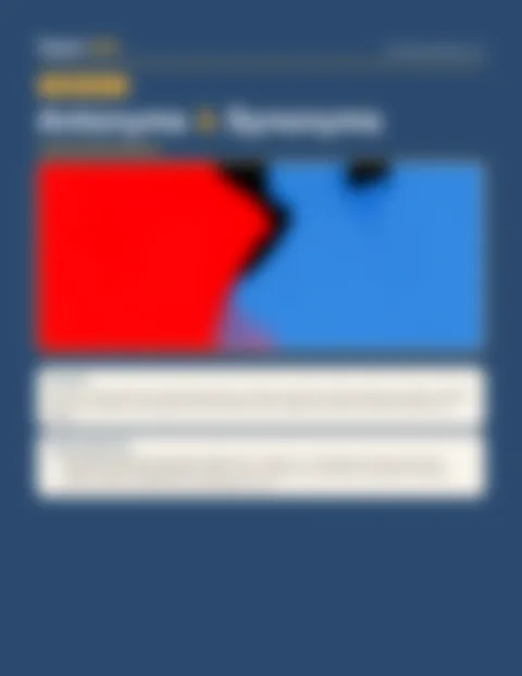 Blurred preview of inside pages from Antonyms & Synonyms. Select to enlarge.