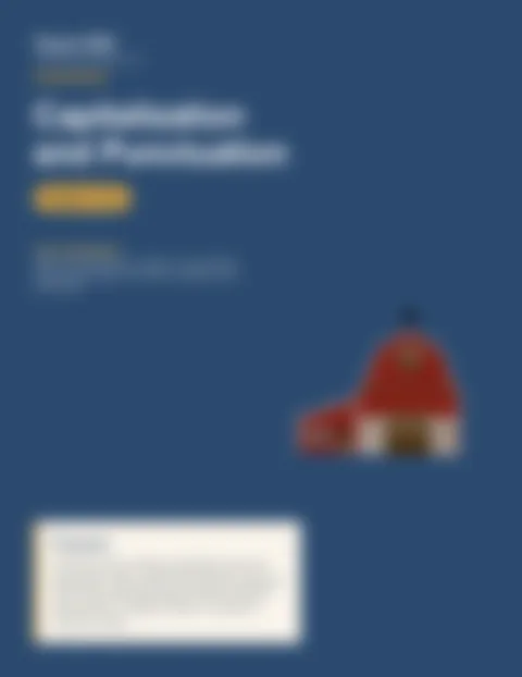 Blurred preview of inside pages from Capitalization and Punctuation. Select to enlarge.