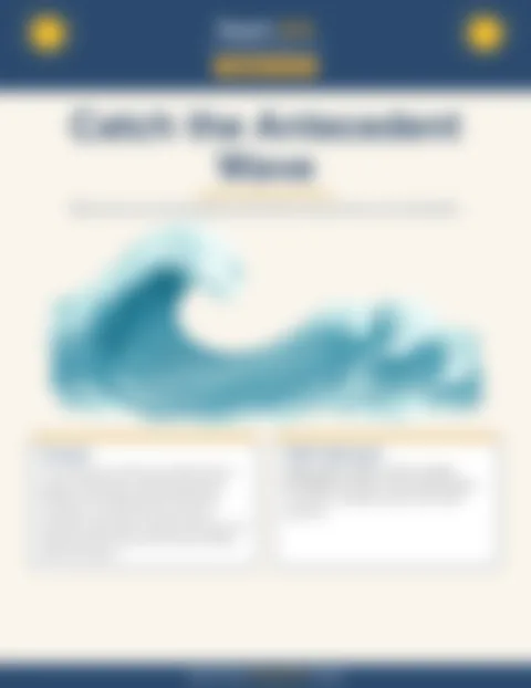 Blurred preview of inside pages from Catch the Antecedent Wave. Select to enlarge.