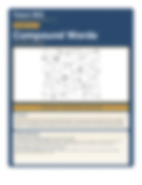 Blurred preview of inside pages from Compound Words. Select to enlarge.