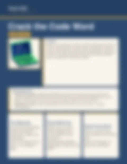 Blurred preview of inside pages from Crack the Code Word. Select to enlarge.