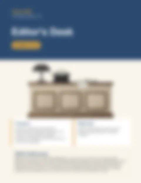 Blurred preview of inside pages from Editor's Desk. Select to enlarge.