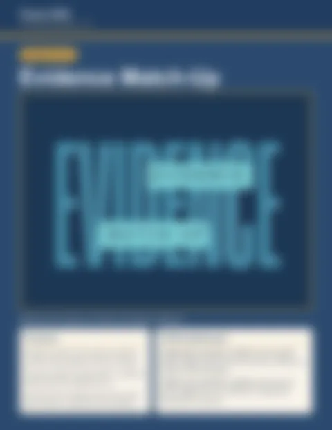 Blurred preview of inside pages from Evidence Match-Up. Select to enlarge.